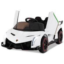 Load image into Gallery viewer, Kids Ride on Car, 12V Battery Powered Licensed Lamborghini Car with Remote Control, Music, 3 Speeds

