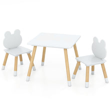 Load image into Gallery viewer, Children Activity Table with 2 Chairs and Pine Wood Legs
