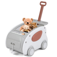 Load image into Gallery viewer, 2 in 1 Toddler Toy Cart with Parent Handle

