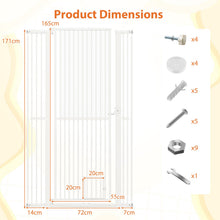 Load image into Gallery viewer, Extra Tall Pet Gate Heavy-Duty Metal Cat Gate with Wide Opening
