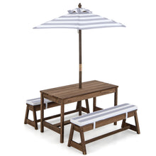 Load image into Gallery viewer, Kids Picnic Table with Cushions and Umbrella
