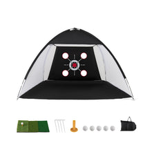 Load image into Gallery viewer, Golf Practice Net, 10x7ft Golf Hitting Net with Foldable Tri-Turf Mat
