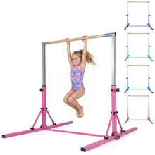 Load image into Gallery viewer, Foldable Gymnastics Bar, 90-150cm Height Adjustable Training Bar
