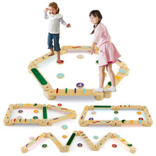 Load image into Gallery viewer, Wooden Balance Beam Toddler Balance Board with Stepping Stones

