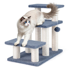 Load image into Gallery viewer, Cat Stairs, 3-Step Pet Easy Climb Ladder with Sisal Scratching Posts
