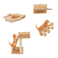 Load image into Gallery viewer, 4PCS Wall Mounted Cat Tree
