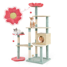 Load image into Gallery viewer, Cat Tree, Multi-Level Cat Tower with Sisal Scratching Posts(155cm Tall)
