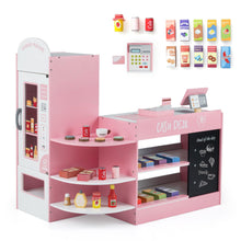 Load image into Gallery viewer, Kids Supermarket Playset with Cash Register for Children Ages 3+
