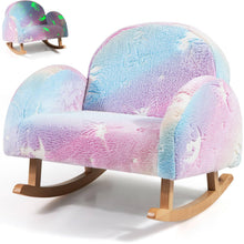 Load image into Gallery viewer, Upholstered Flannel Children Armchair with Anti-Slip Foot Pads
