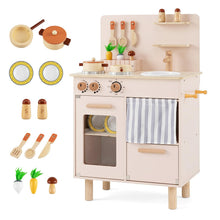 Load image into Gallery viewer, Kids Play Kitchen, Wooden Toy Kitchen with Stoves
