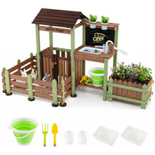 Load image into Gallery viewer, Fir Wood Barnyard Pretend Toy with Raised Planter Box
