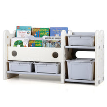 Load image into Gallery viewer, Toy Storage Unit, Kids Bookshelf with Removable Boxes and Storage Shelves
