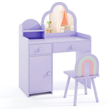 Load image into Gallery viewer, Kids Vanity Table and Chair Set
