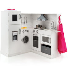 Load image into Gallery viewer, Kids Corner Play Kitchen with Apron and Chef Hat
