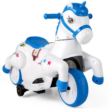 Load image into Gallery viewer, Kids Electric Motorbike, 12V Ride on Unicorn with Training Wheels
