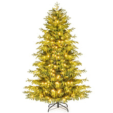 Load image into Gallery viewer, Artificial Christmas Tree Pre-lit Hinged Xmas Tree with LED Lights Seasonal Decoration Tree
