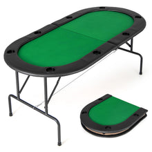 Load image into Gallery viewer, Foldable Poker Table, 8-Player Portable Blackjack Texas Hold¡¯em Poker Table
