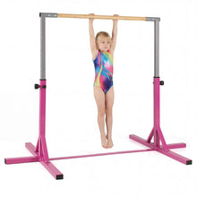 Load image into Gallery viewer, Gymnastics Training Bar, 85-145cm/90-150cm Height Adjustable Horizontal Kip Bars with Non-slip Pads

