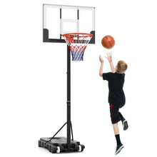 Load image into Gallery viewer, 3.3-7 FT Height Adjustable Portable Basketball Goal with Shatterproof Backboard
