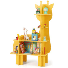 Load image into Gallery viewer, Kids Storage Shelf, Wooden Children Bookshelf with Anti-Tipping Device
