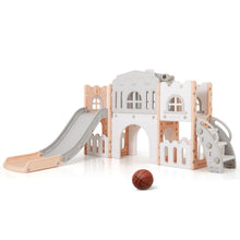Load image into Gallery viewer, All in 1 Toddler Slide Playset Freestanding Kids Slide with Tunnel
