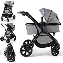 Load image into Gallery viewer, Baby Stroller, Foldable Toddler Pushchair with Adjustable Backrest/Canopy/Handle and Storage Bag
