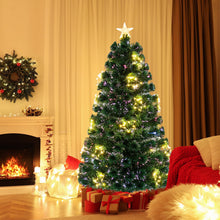 Load image into Gallery viewer, 4FT/5FT Pre-Lit Christmas Tree, Fiber Optic Artificial Xmas Trees
