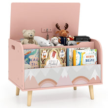 Load image into Gallery viewer, Wooden Toy Box, Kids Storage Chest with Flip-top Lid
