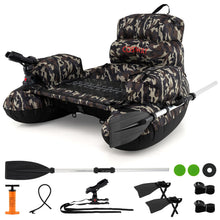 Load image into Gallery viewer, Inflatable Fishing Float Tube Portable Fishing Boat with Shoulder Straps
