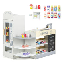 Load image into Gallery viewer, Kids Supermarket Playset with Cash Register for Children Ages 3+
