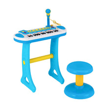 Load image into Gallery viewer, 31 Keys Kids Piano and Stool with Adjustable Microphone
