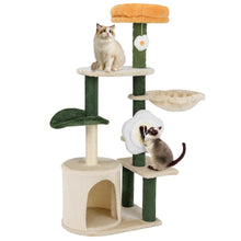 Load image into Gallery viewer, Cat Tree, Kitty Tower with Cozy Condo, Scratching Posts &amp; Sisal Board
