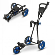Load image into Gallery viewer, Golf Trolley, Folding 3 Wheel Golf Push Cart with Foot Brake
