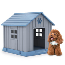 Load image into Gallery viewer, Plastic Dog House with Air Vents and Elevated Floor
