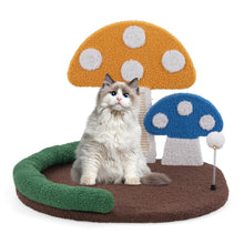 Load image into Gallery viewer, Mushroom Cat Bed, Multifunctional Cat Tree House Kitten Bed
