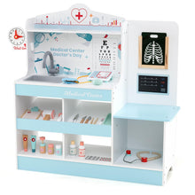 Load image into Gallery viewer, Wooden Doctor Play Set Kids Medical Center with Storage for Boys and Girls 3+ Years Old
