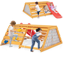 Load image into Gallery viewer, 5 in 1 Kids Climbing Set, Toddler Climbing Frame with Slide
