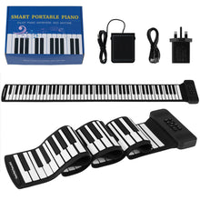 Load image into Gallery viewer, Portable Hand Roll Piano Keyboard with 128 Rhythms
