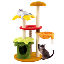 Load image into Gallery viewer, Cat Tree, 117cm Hamburger-Theme Cats Tower, Indoor Multi-Level Kitten Climbing Stand Activity Center
