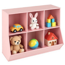 Load image into Gallery viewer, Toy Storage Organizer, 5 Cubby Kids Storage Shelf Unit with Anti-Tipping Kits

