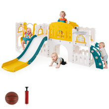 Load image into Gallery viewer, 10 in 1 Toddler Swing and Slide Set Kids Indoor Playground
