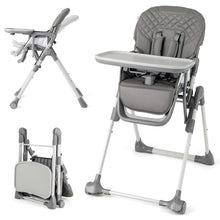 Load image into Gallery viewer, Portable Adjustable Highchair with Footrest and Detachable Tray for Babies
