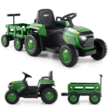 Load image into Gallery viewer, Kids Ride on Tractor 12V Electric Vehicle with Detachable Trailer and Remote Control
