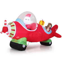 Load image into Gallery viewer, 7.2 Feet Animated Inflatable Santa on Plane
