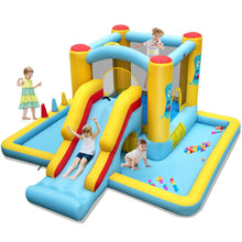 Load image into Gallery viewer, 7 in 1 Kids Bouncy Castle with Slide&amp; Climbing Wall
