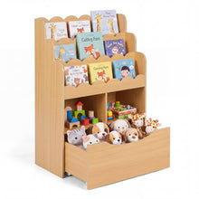 Load image into Gallery viewer, 5-Tier Kids Bookshelf, Wooden Children Bookcase
