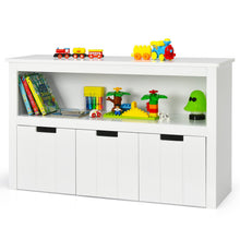 Load image into Gallery viewer, Children Bookcase with Drawers &amp; Large Open Shelf
