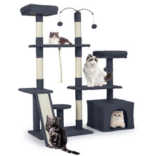 Load image into Gallery viewer, 136cm Tall Multi-Layer Cats Tower with 2 Padded Perches
