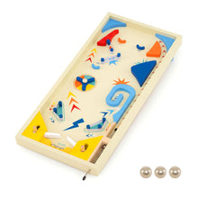Load image into Gallery viewer, Wooden Pinball Machine Scoring Rotating Track Tabletop Game with 3 Balls

