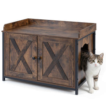 Load image into Gallery viewer, Cat Litter Box Enclosure, Kitty Hidden Washroom Toilet
